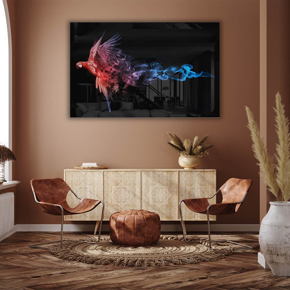 Artronauts Glass Print The Parrot