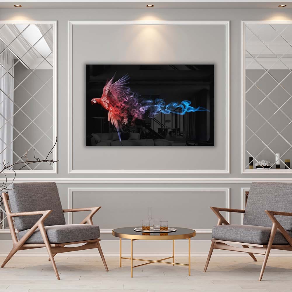 Artronauts Glass Print The Parrot