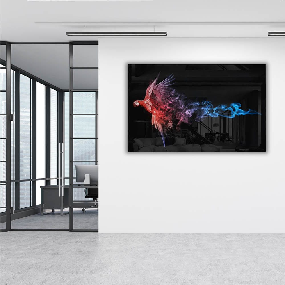 Artronauts Glass Print The Parrot