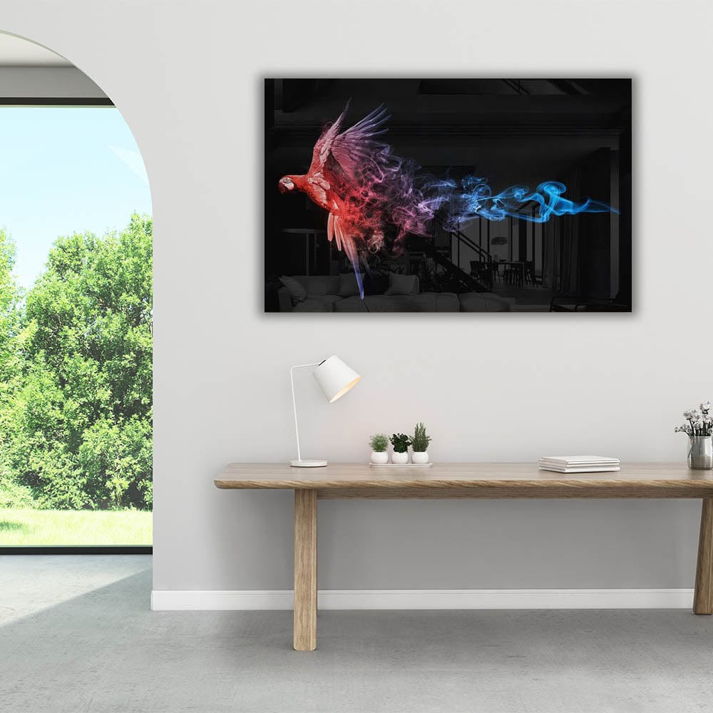 Artronauts Glass Print The Parrot