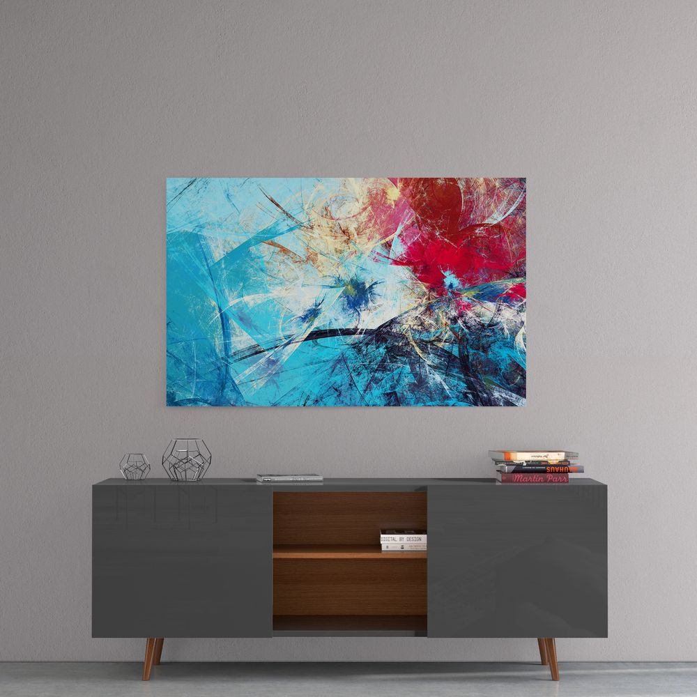 Abstract Blue & Red