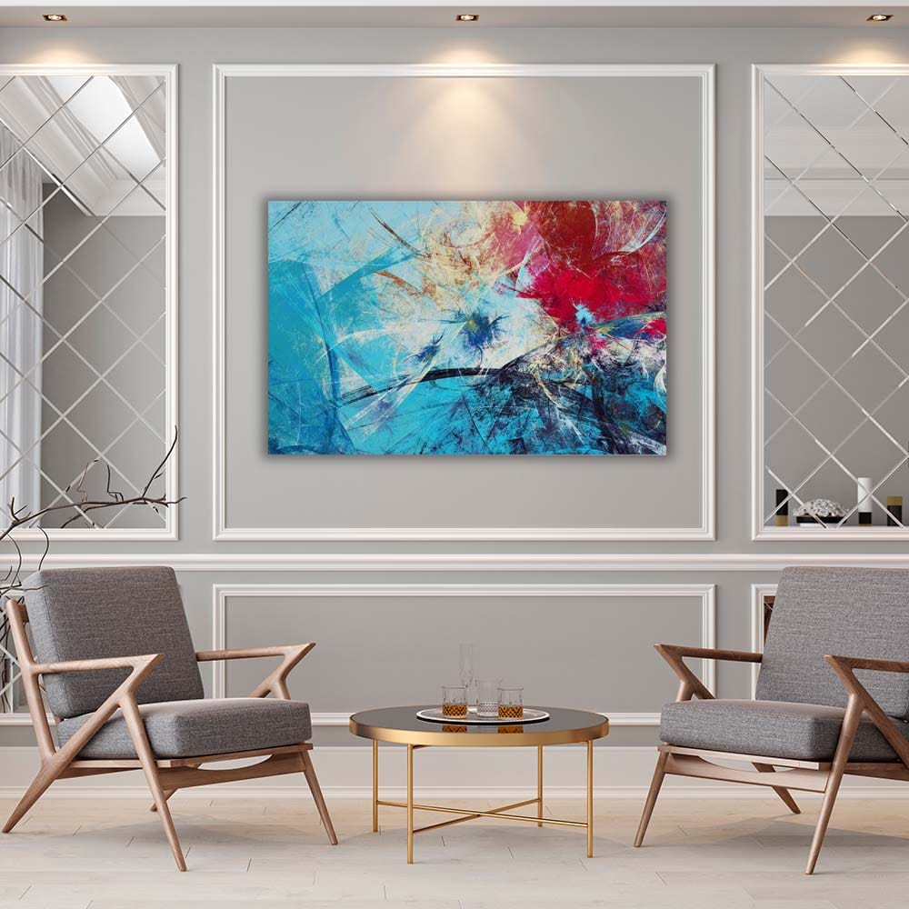 Artronauts Art Clearance T. Abstract Blue & Red