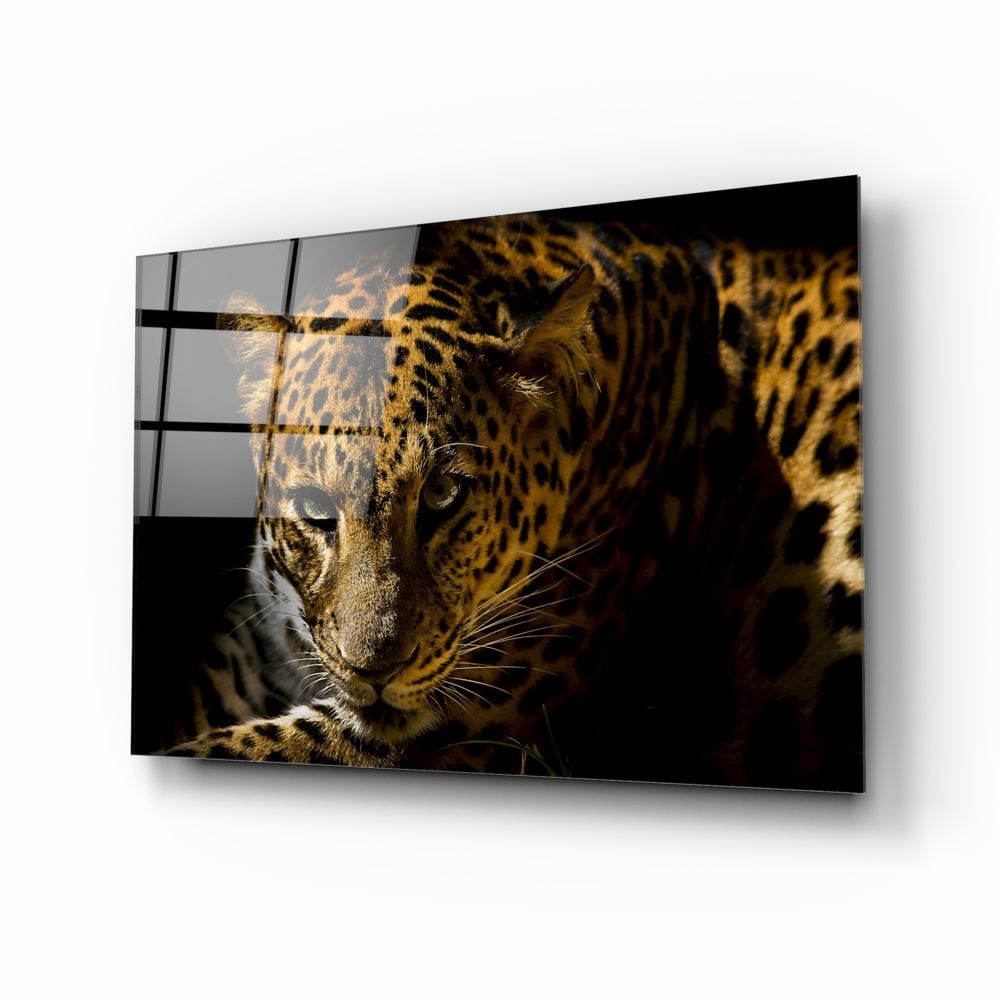 Artronauts Glass Print The Leopard