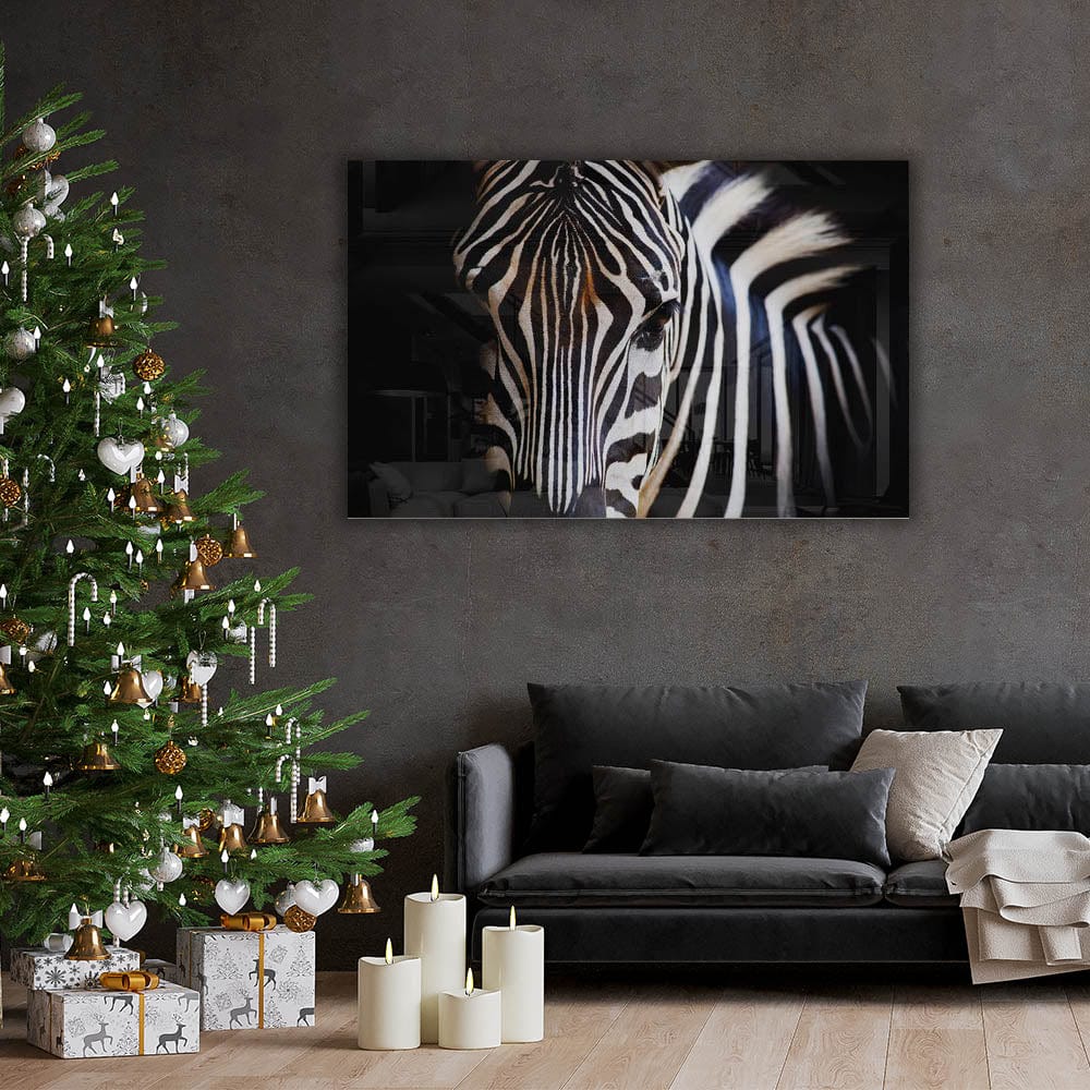 Artronauts Glass Print Zebra