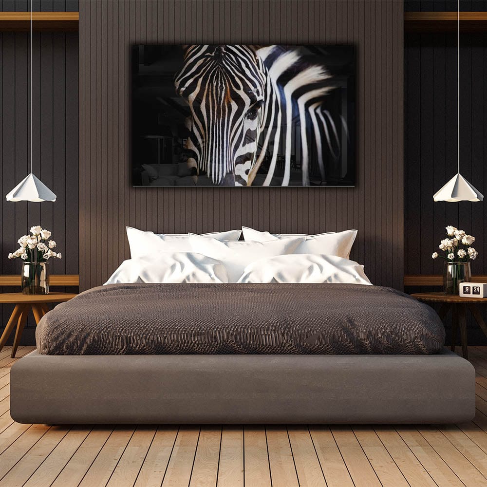 Artronauts Glass Print Zebra