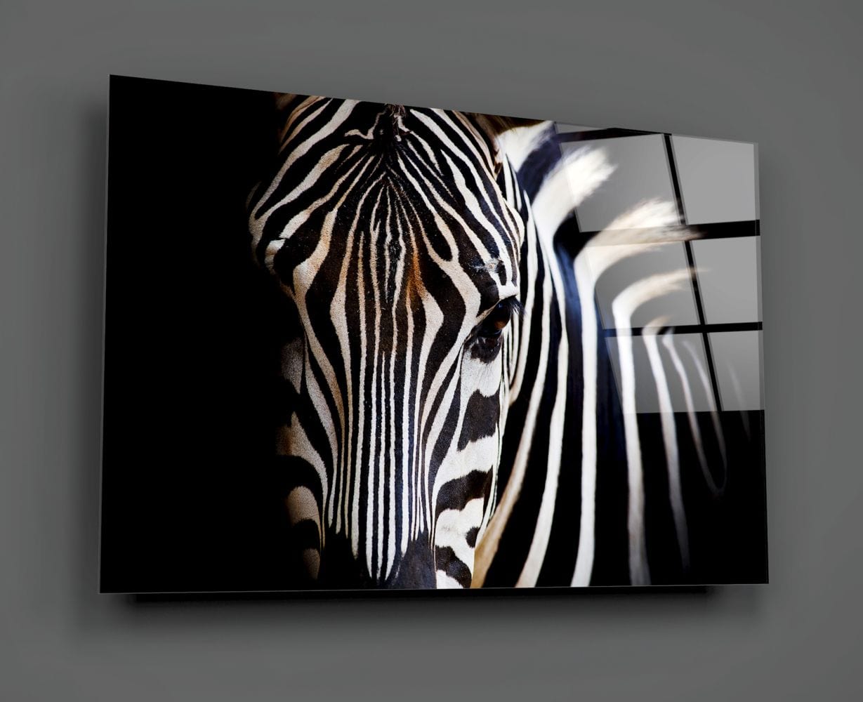 Artronauts Glass Print Zebra
