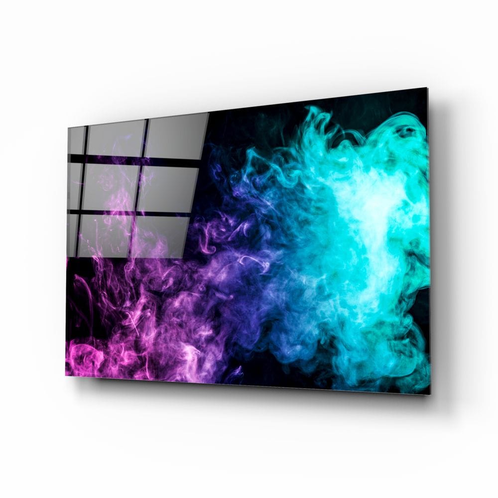 Artronauts Glass Print Abstract Smoke