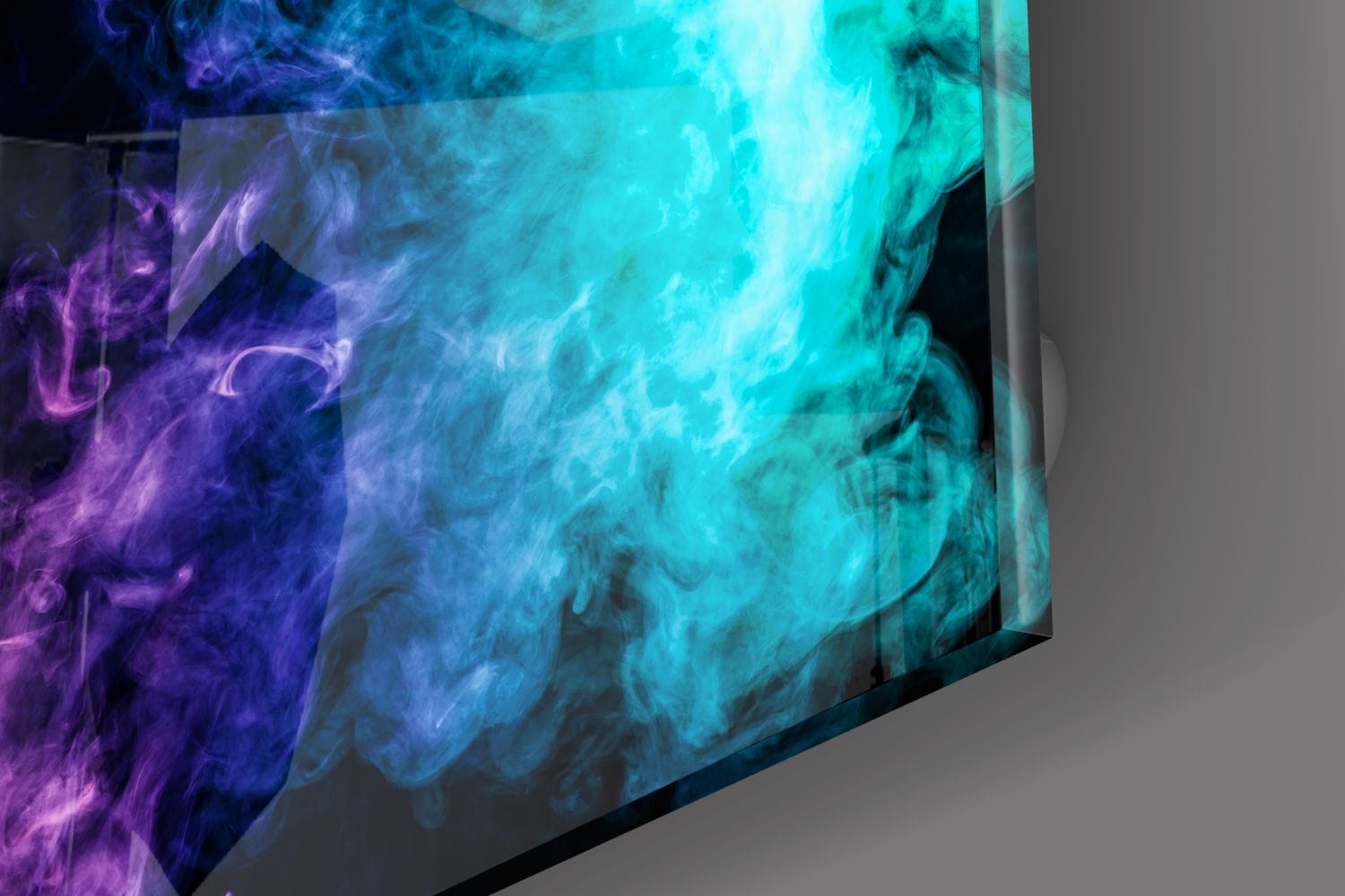 Artronauts Glass Print Abstract Smoke