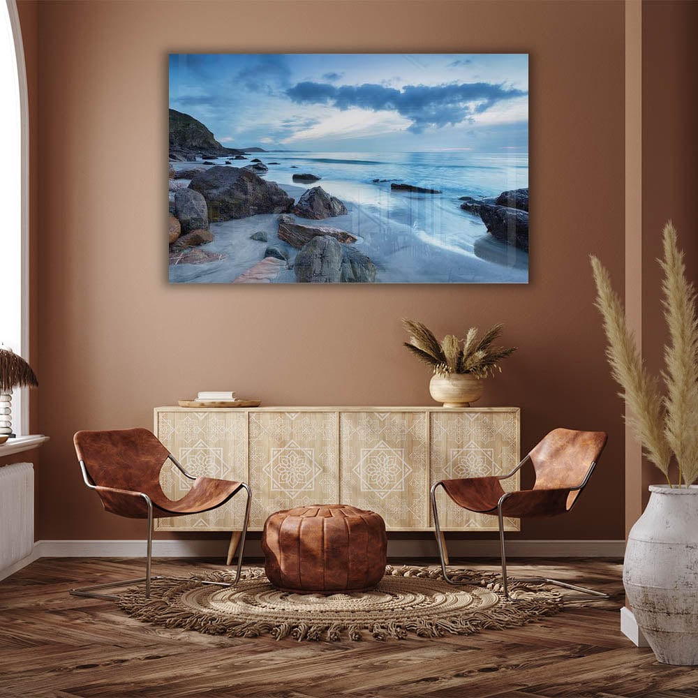 Artronauts Glass Print Blue Horizon