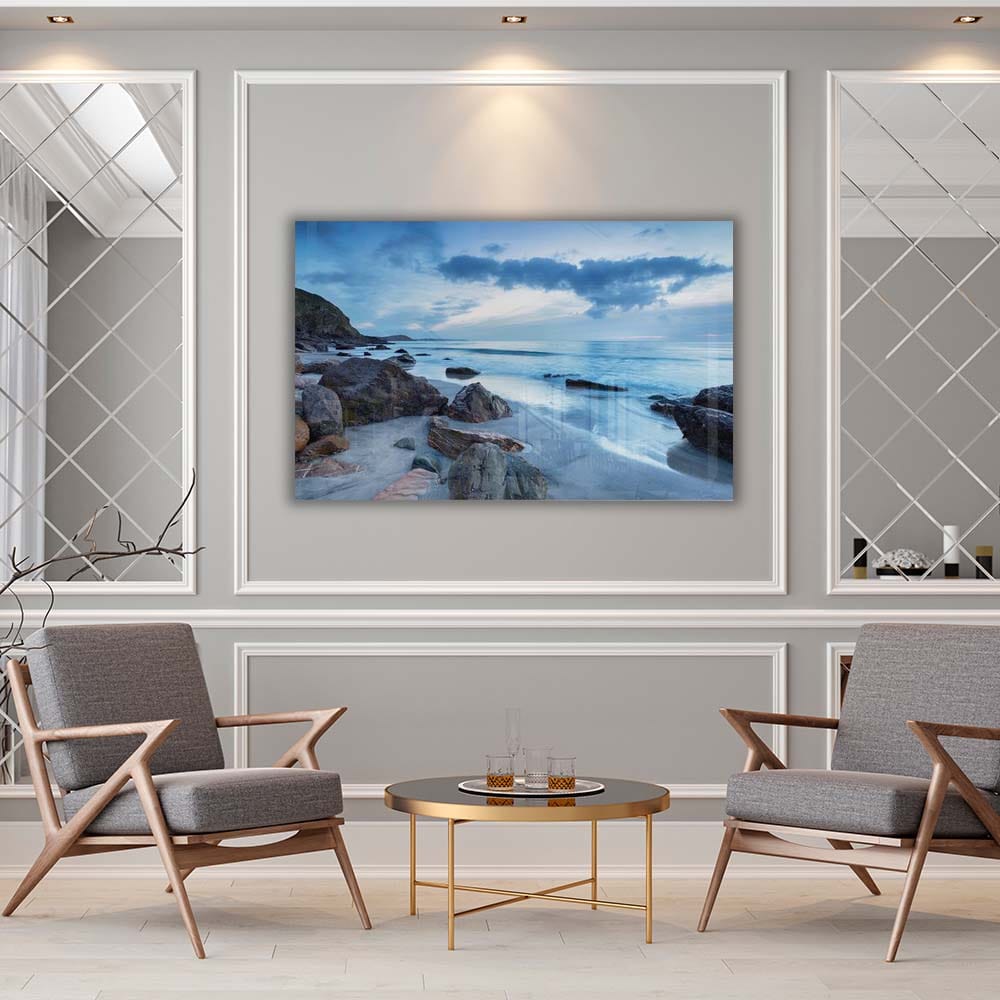 Artronauts Glass Print Blue Horizon