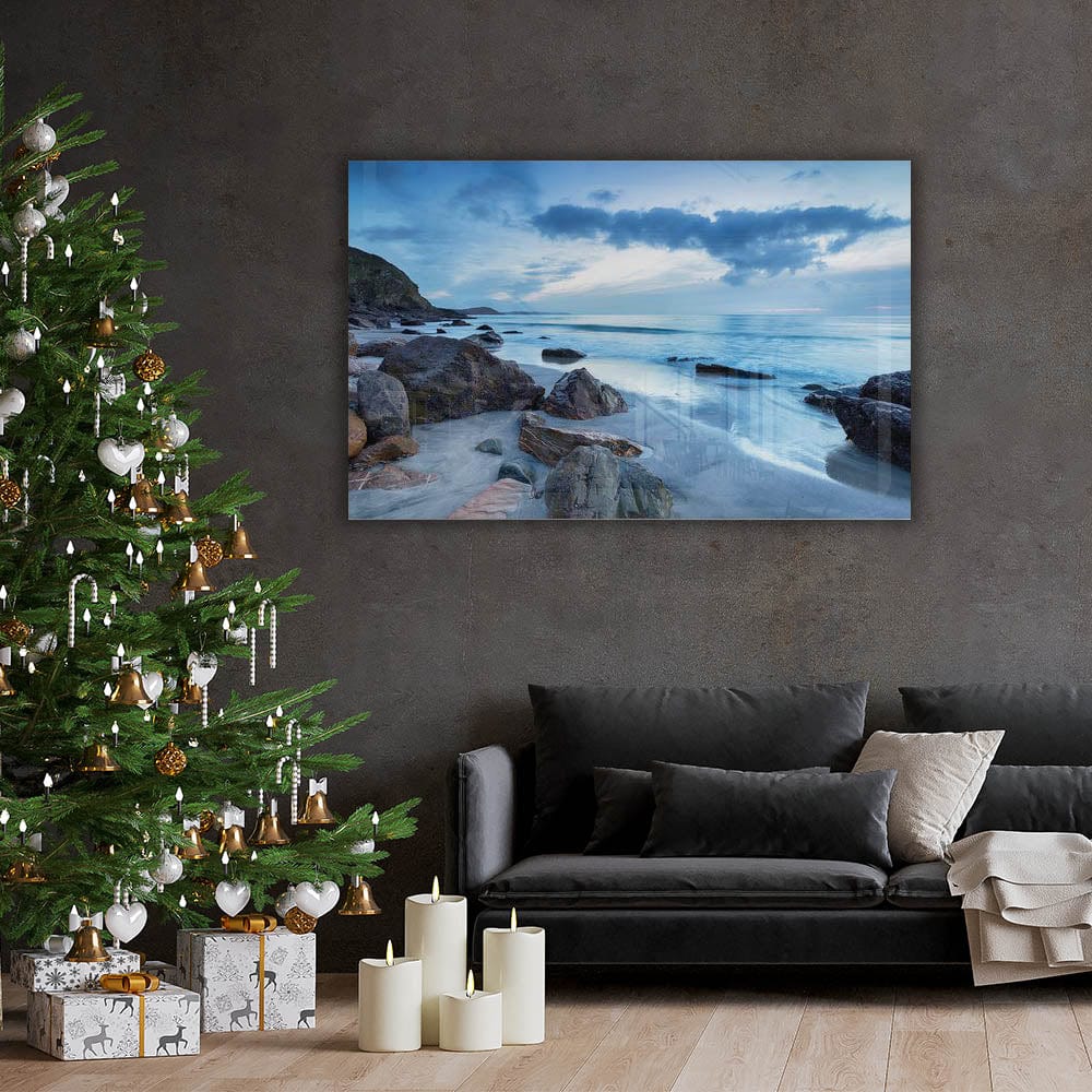 Artronauts Glass Print Blue Horizon