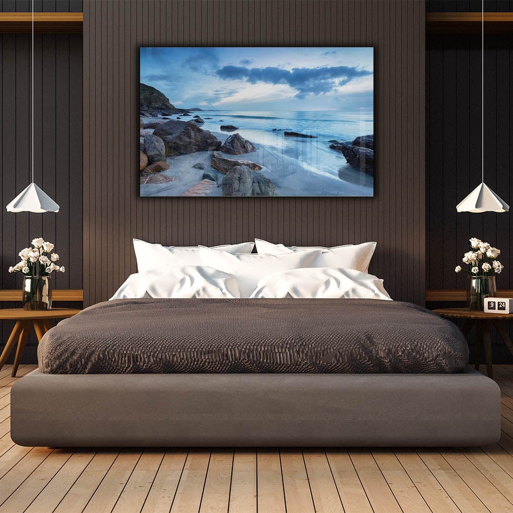 Artronauts Glass Print Blue Horizon