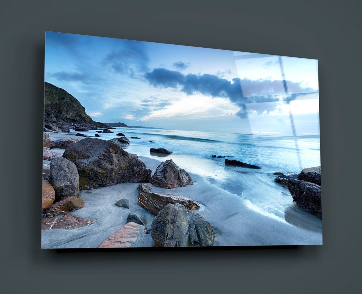 Artronauts Glass Print Blue Horizon