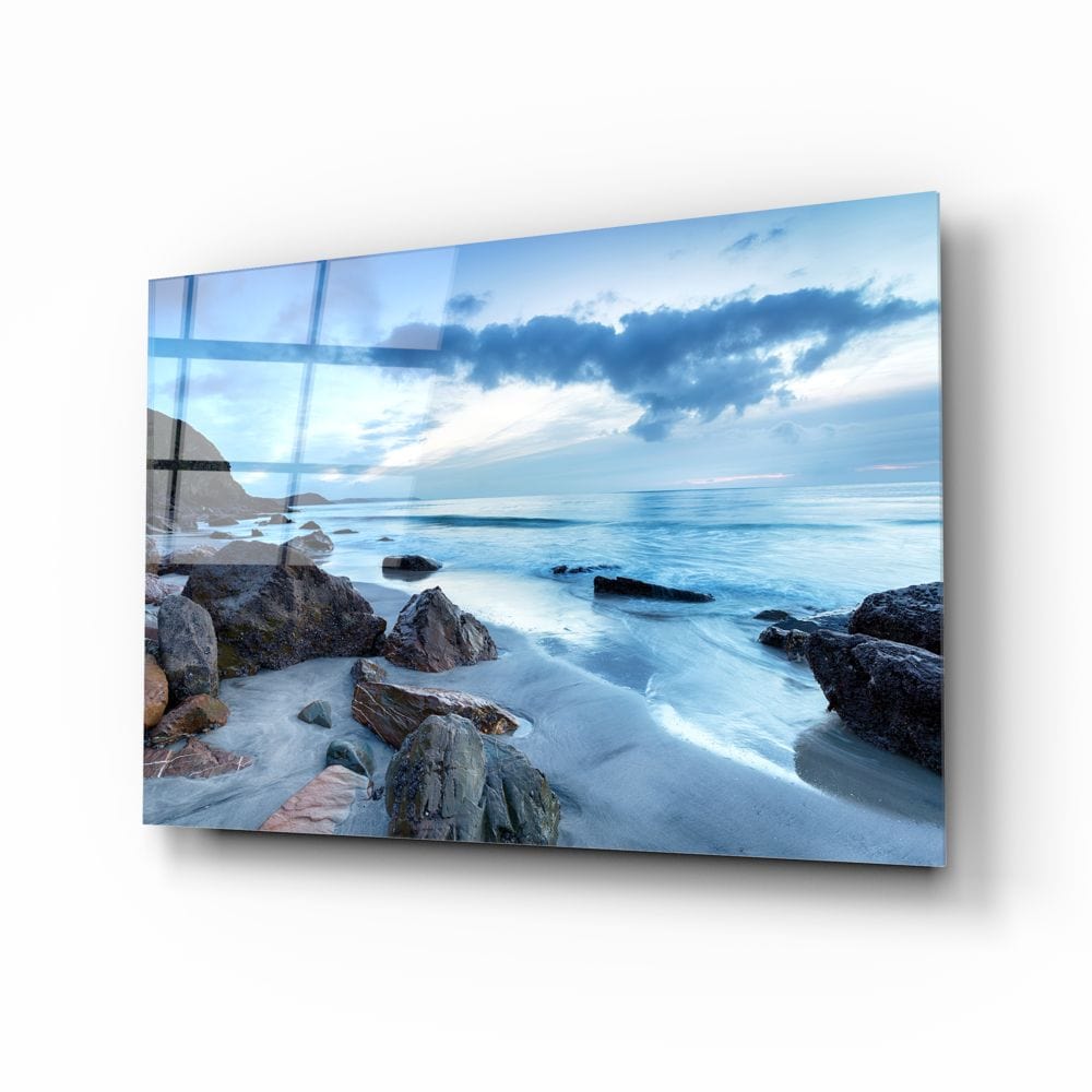 Artronauts Glass Print Blue Horizon