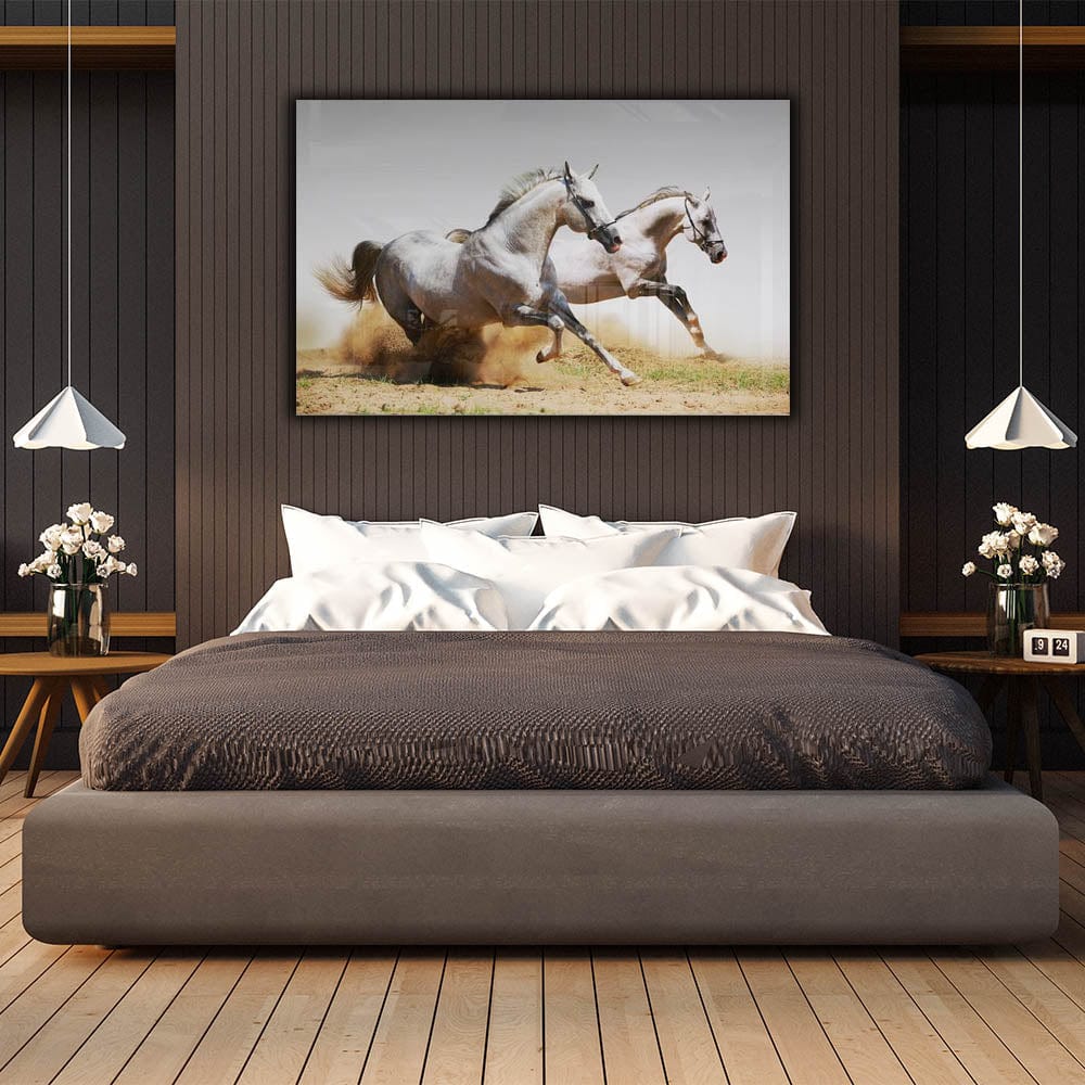 Artronauts Art Glass Print The Horses