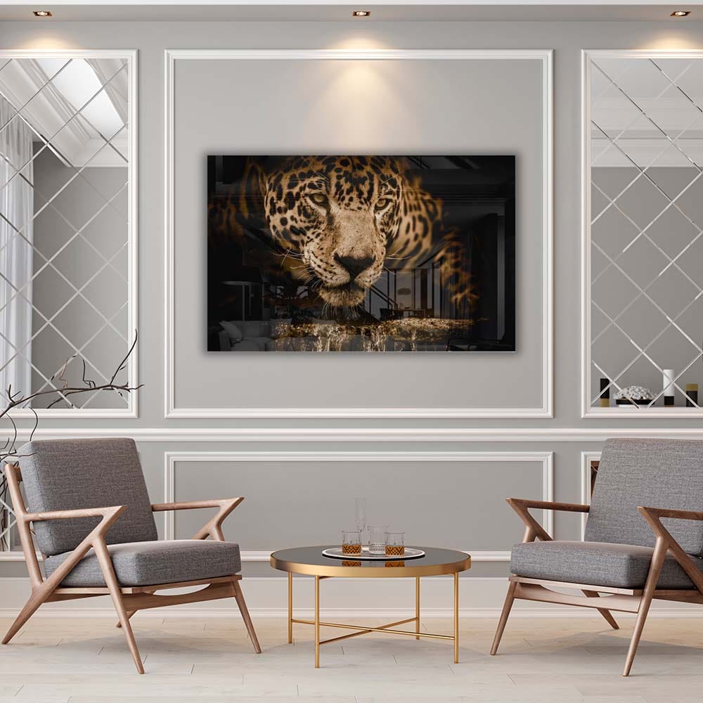 Artronauts Glass Print Leopard II