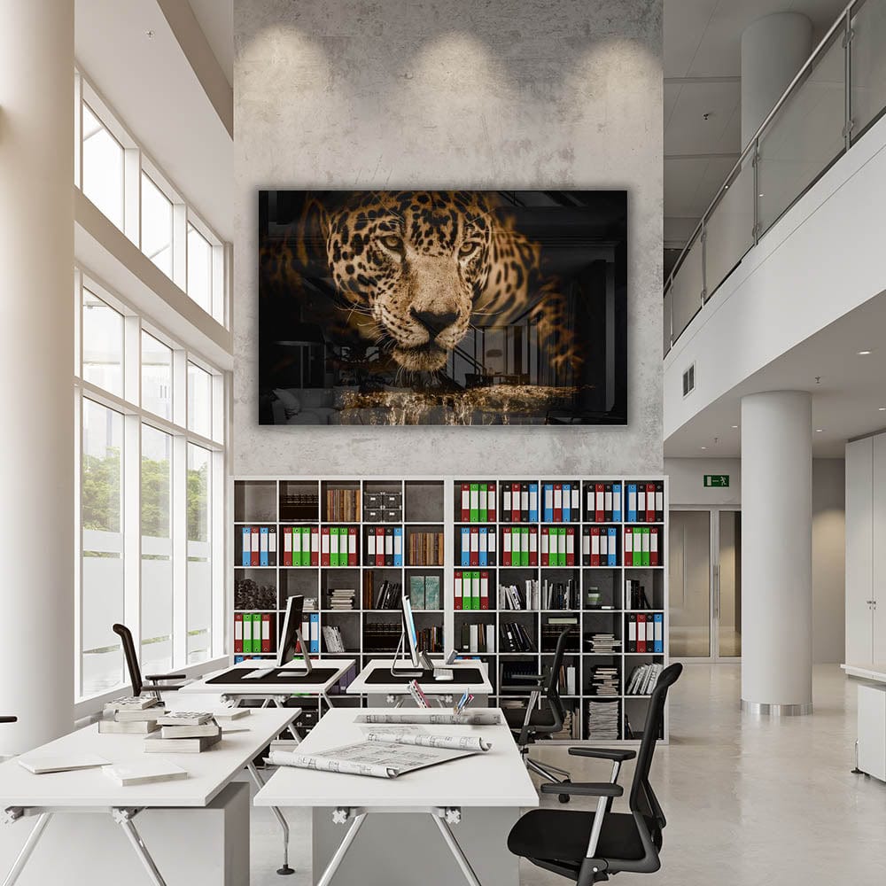 Artronauts Glass Print Leopard II