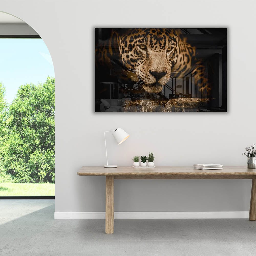 Artronauts Glass Print Leopard II