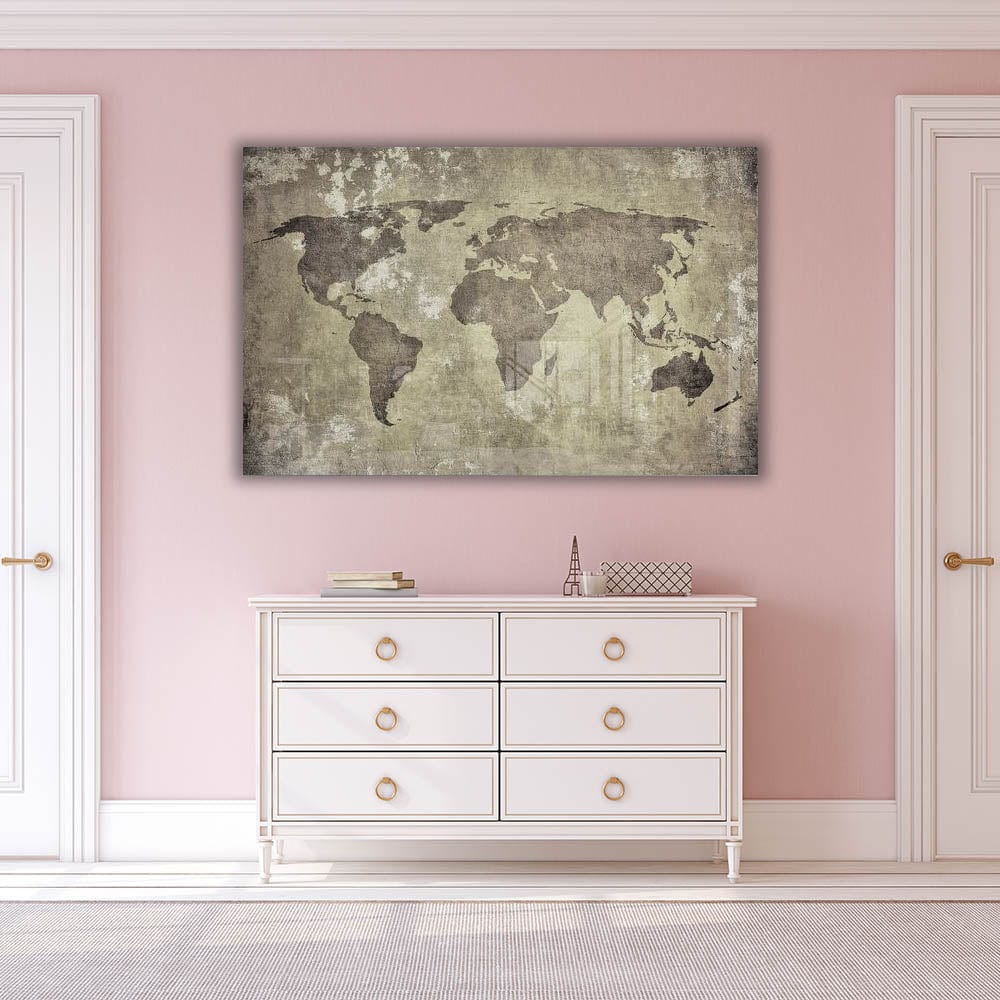 Artronauts Clearance T. Beige World Map