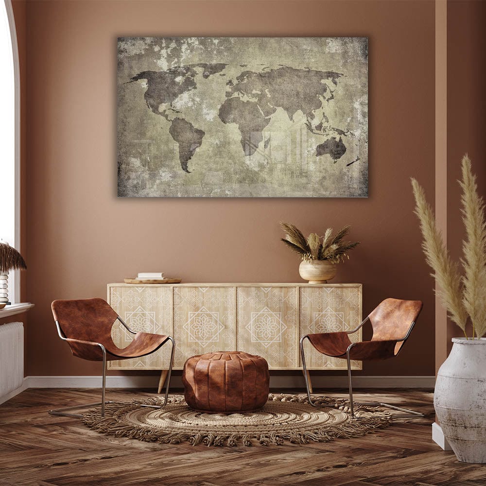 Artronauts Clearance T. Beige World Map