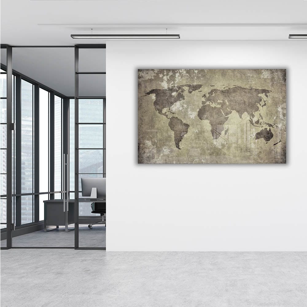 Artronauts Clearance T. Beige World Map