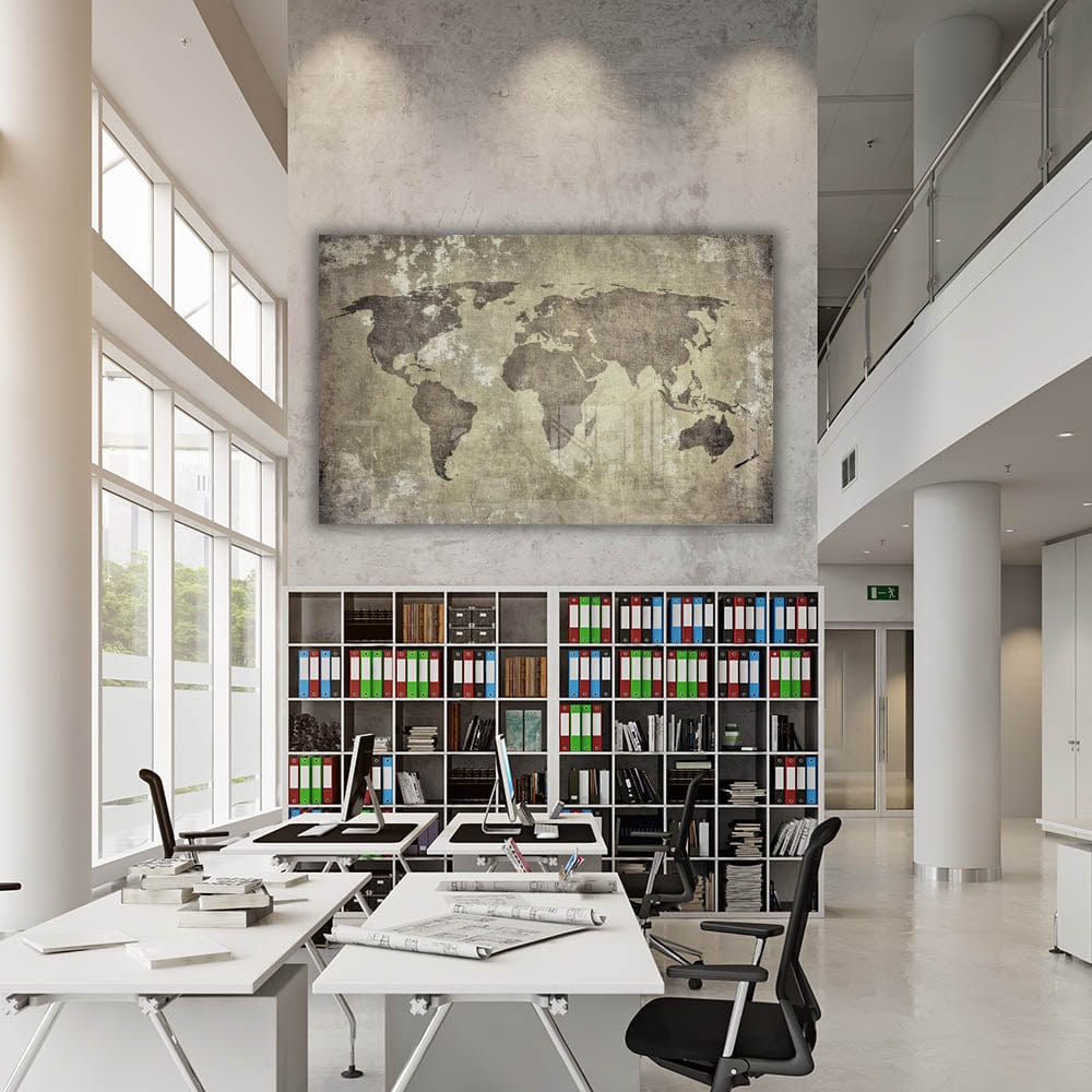 Artronauts Clearance T. Beige World Map