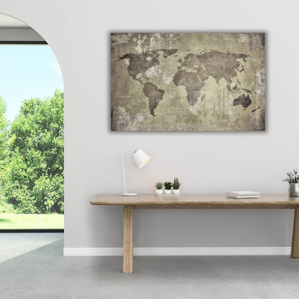 Artronauts Clearance T. Beige World Map