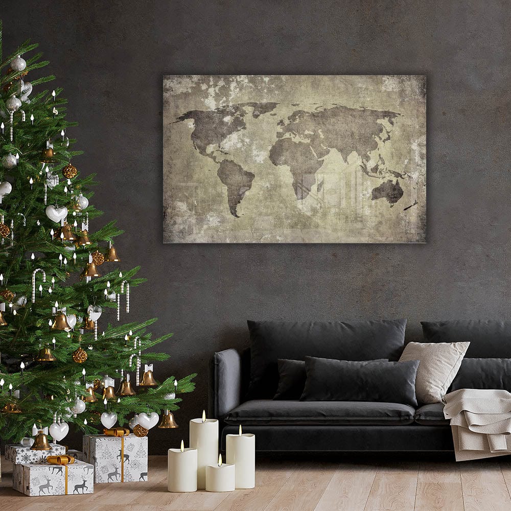 Artronauts Clearance T. Beige World Map