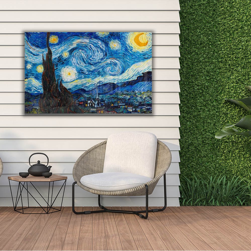 Artronauts Glass Print The Starry Night