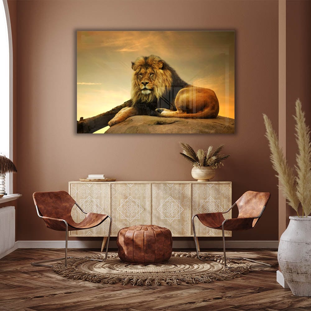 Artronauts Art Glass Print Lion King