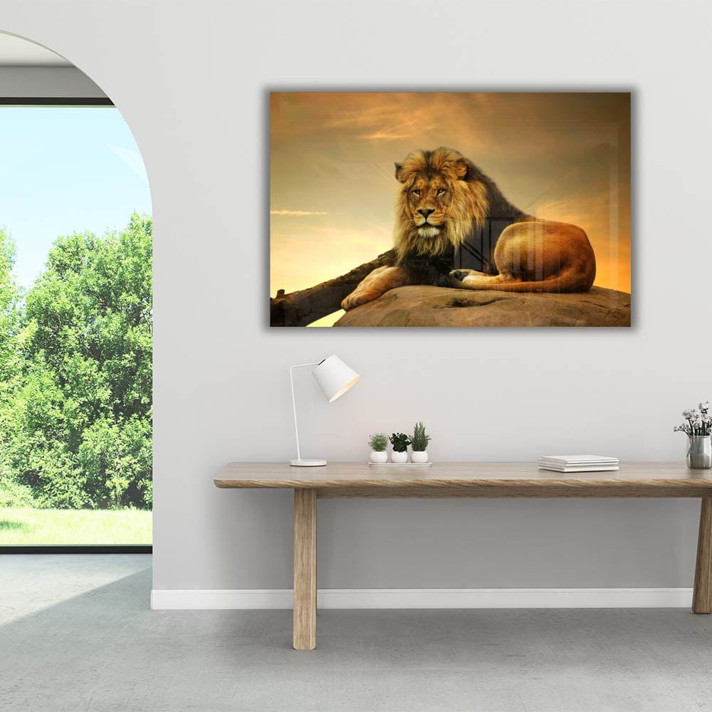 Artronauts Art Glass Print Lion King