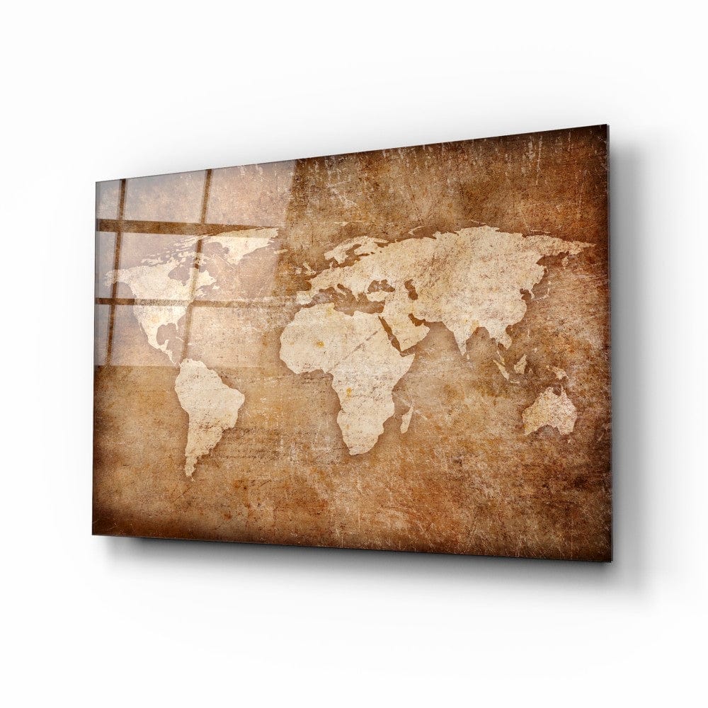 Artronauts Art Clearance T. Aged World Map