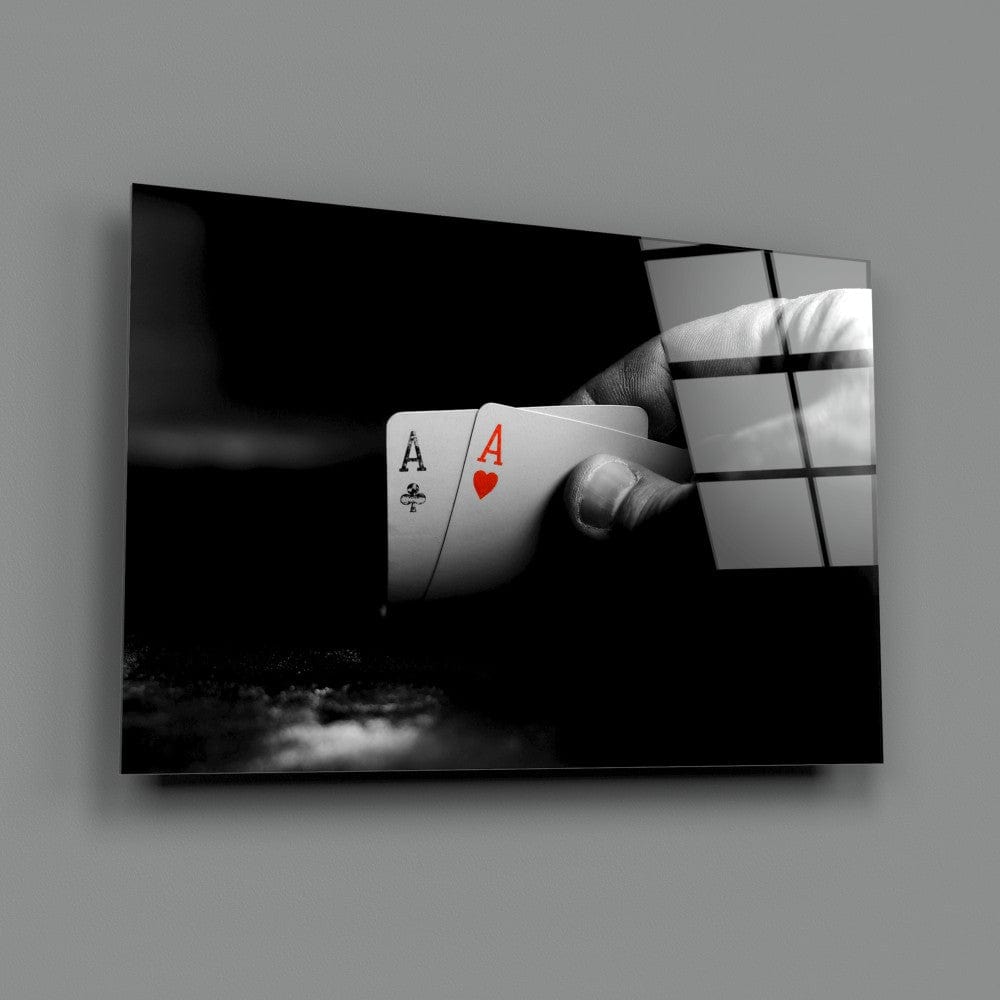 Artronauts Glass Print Two Aces