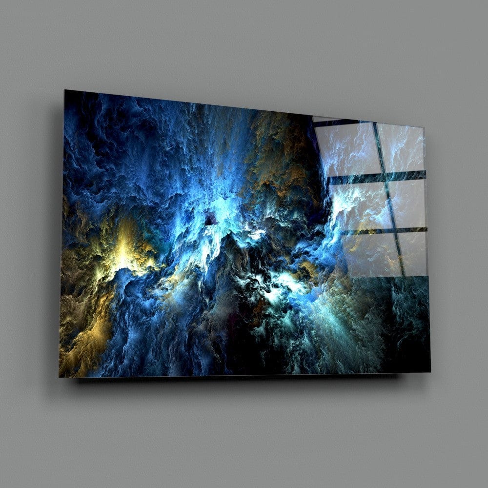 Artronauts Glass Print Cosmic Blue