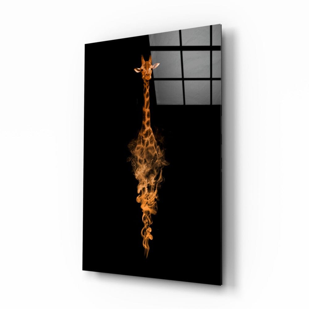 Artronauts Art Glass Print Giraffe