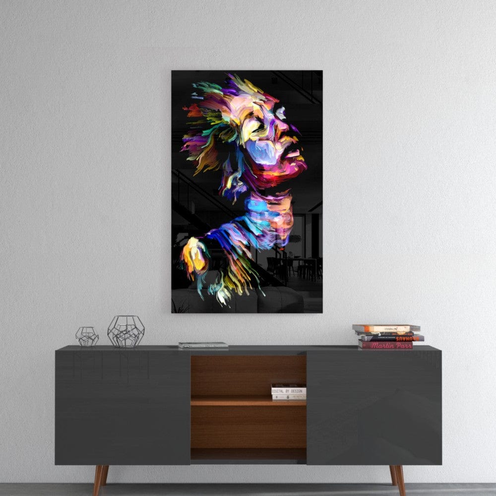 Artronauts Art Clearance T. Colourful Abstract Portrait III