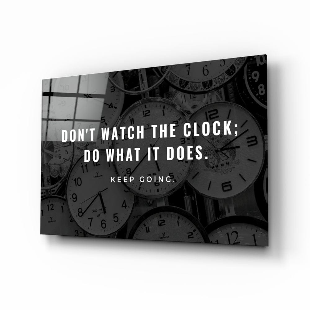Artronauts Art Glass Print Don't Watch The Clock