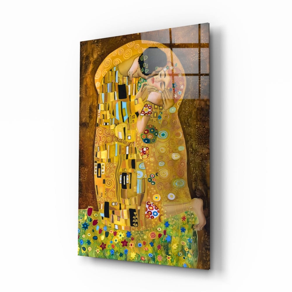 Artronauts Glass Print The Kiss - Gustav Klimt