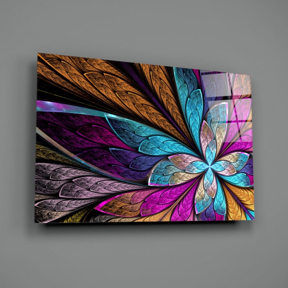 Artronauts Glass Print Colourful Flower