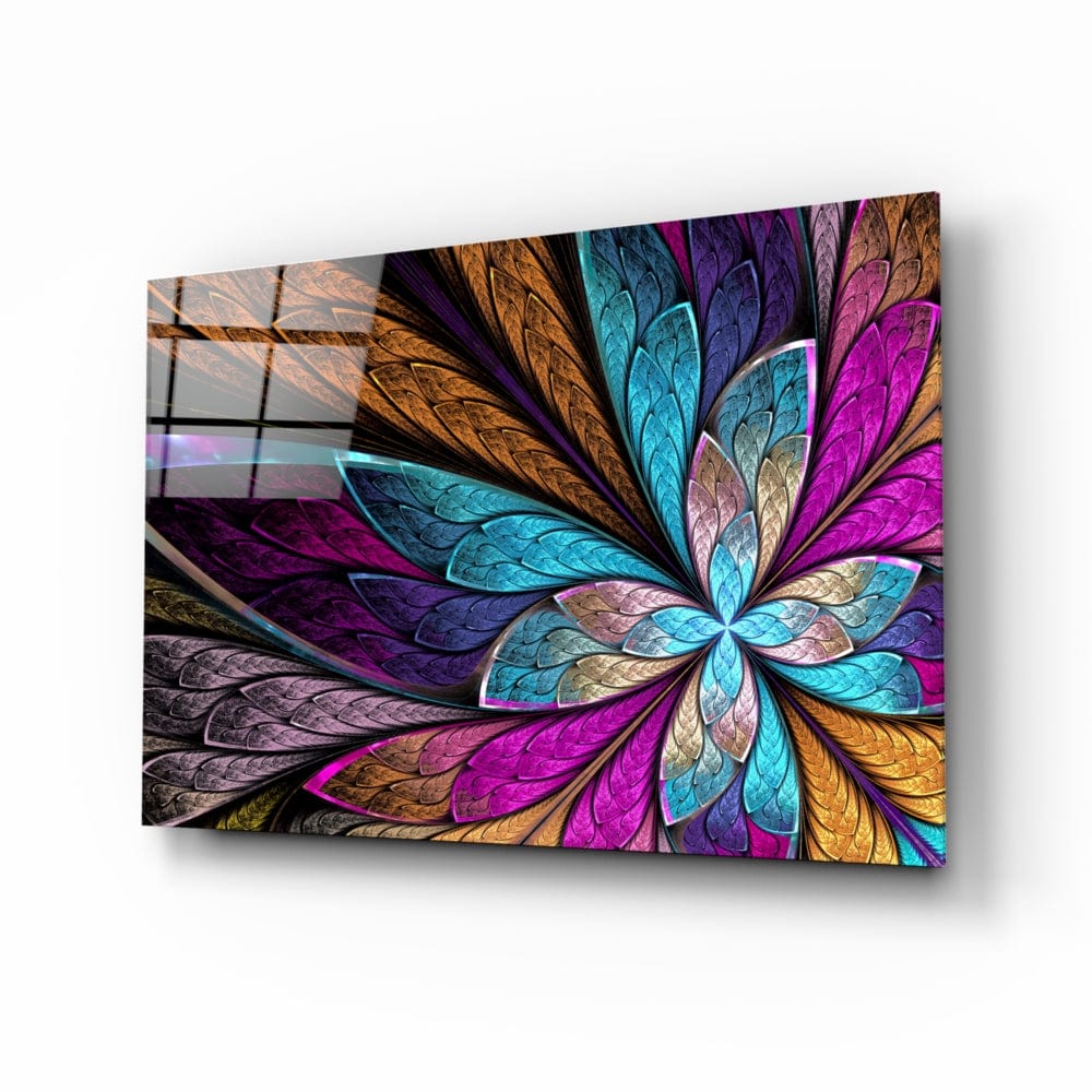 Artronauts Glass Print Colourful Flower
