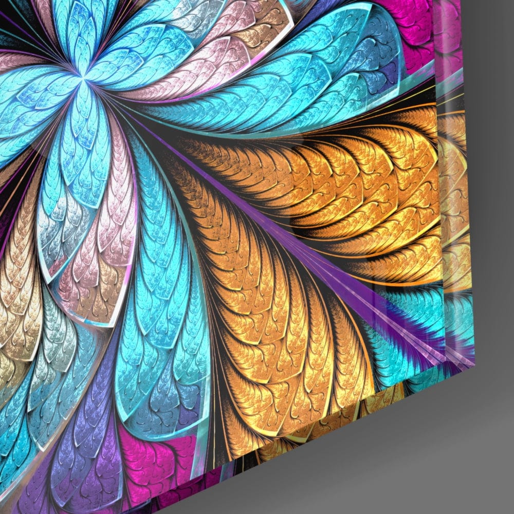 Artronauts Glass Print Colourful Flower
