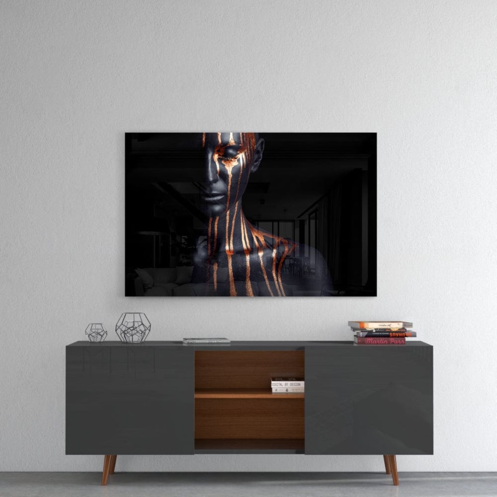 Artronauts Art Clearance T. Black - Gold Woman