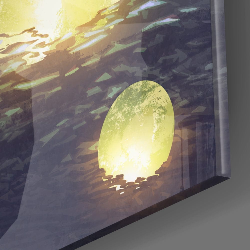 Artronauts Glass Print Moon Collector