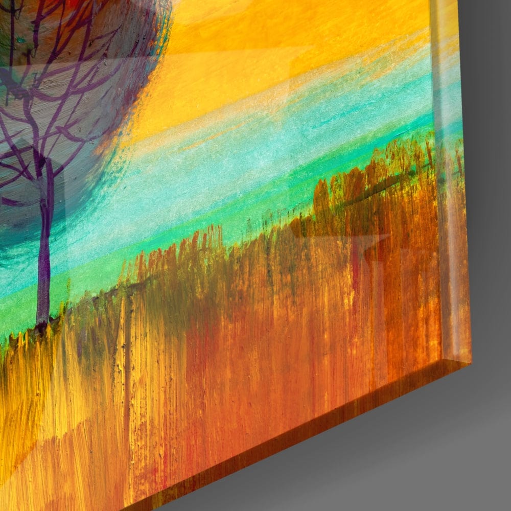 Artronauts Art Glass Print Colorful Trees II