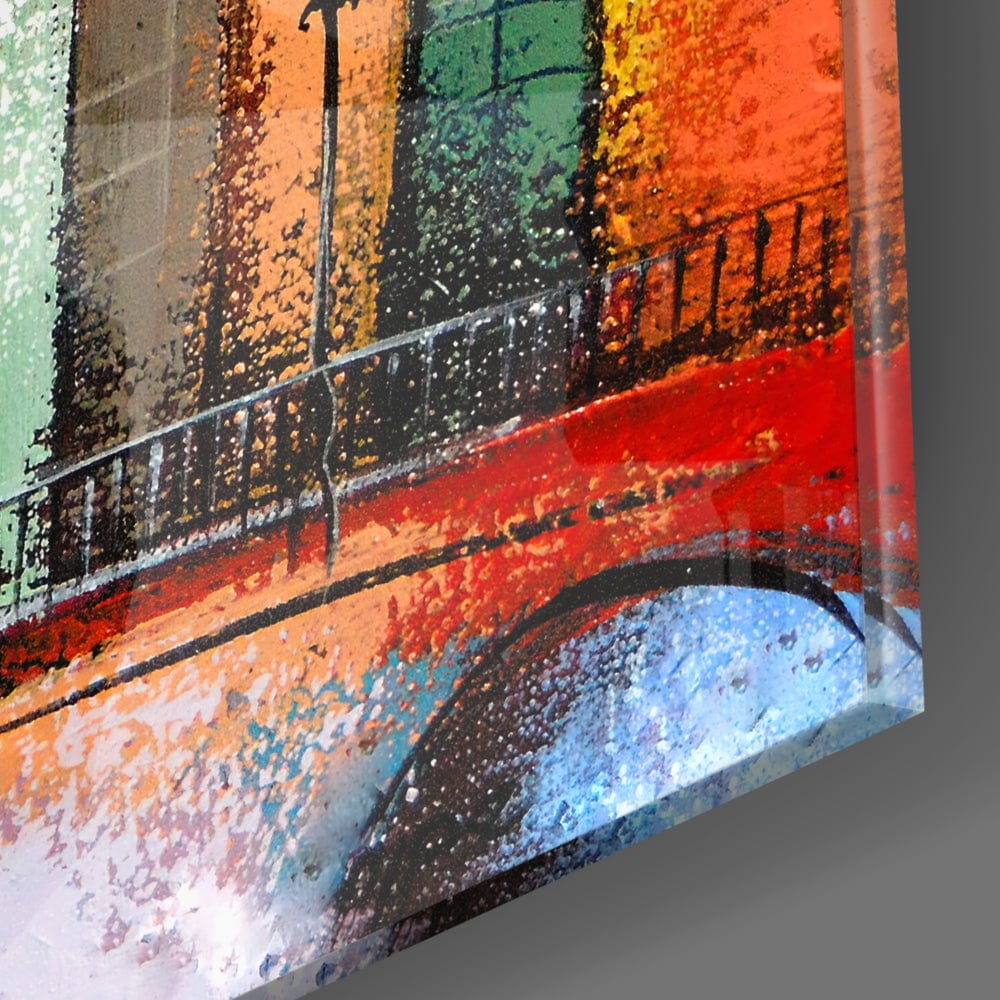 Artronauts Glass Print Colourful Town