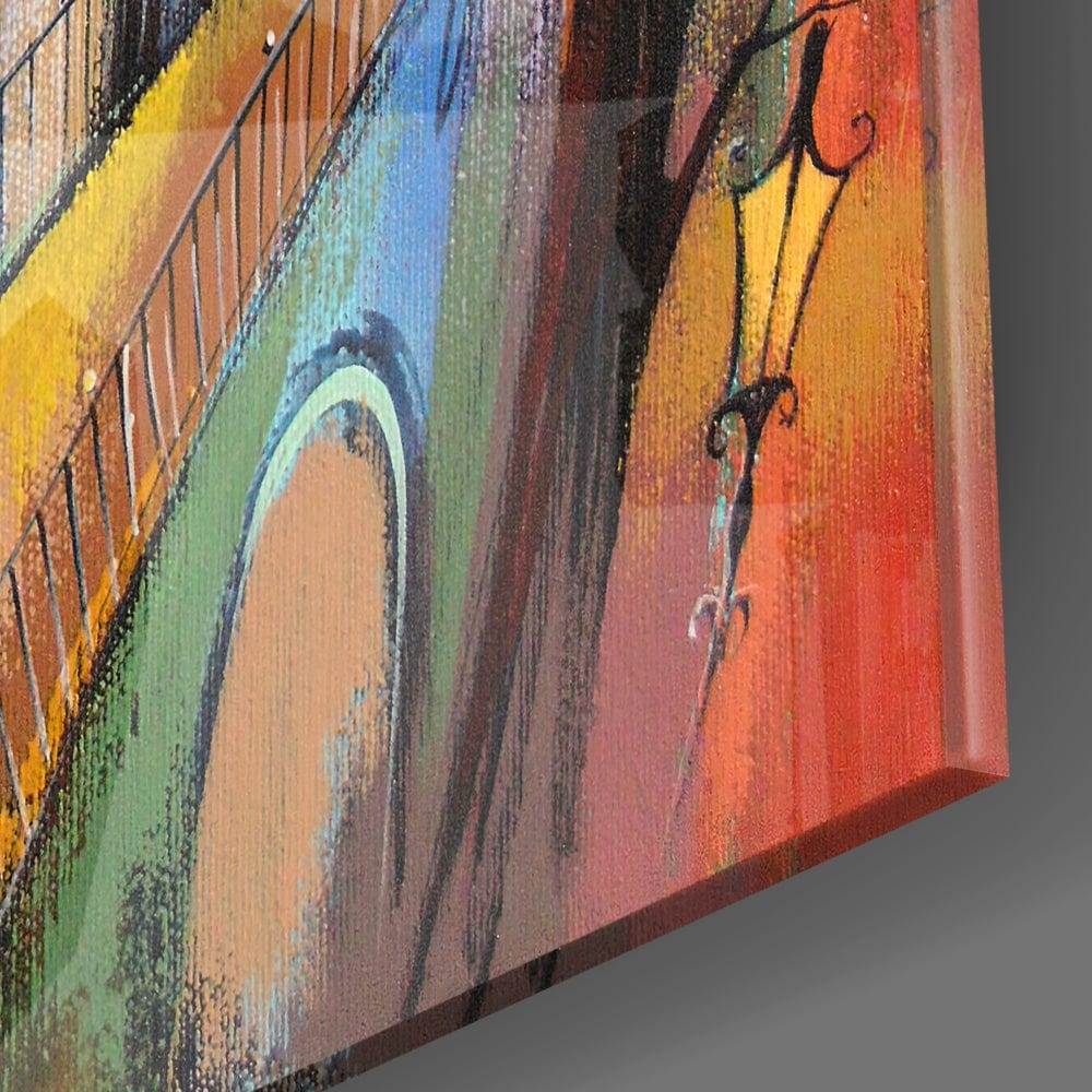 Artronauts Art Glass Print Colourful Town II