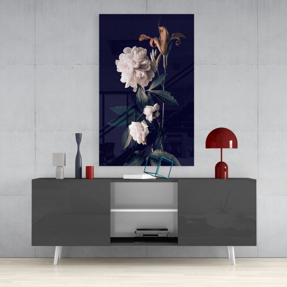 Artronauts Glass Print White Peony