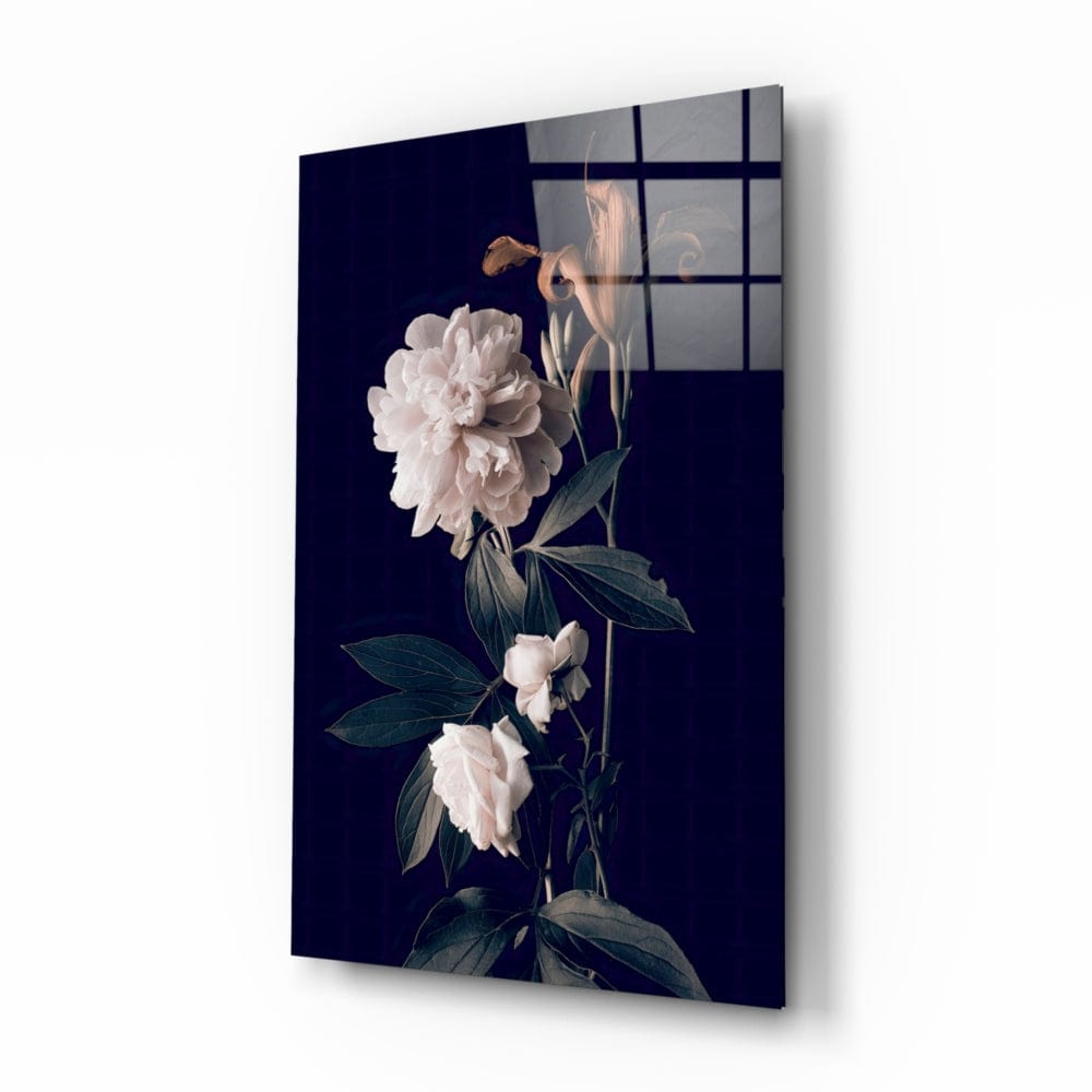 Artronauts Glass Print White Peony