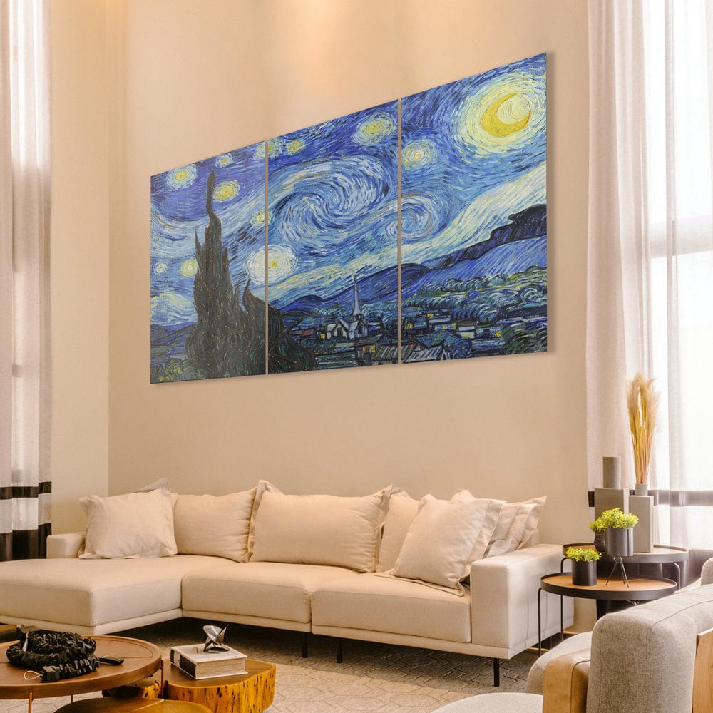 Artronauts Glass Print The Starry Night - Trinity