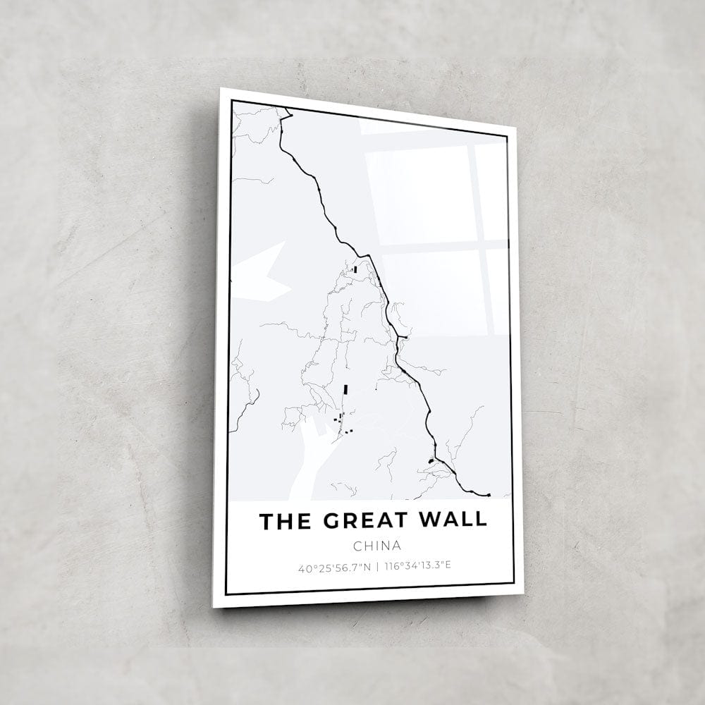 Artronauts Posters, Prints, & Visual Artwork The Great Wall Map - Glass Wall Art